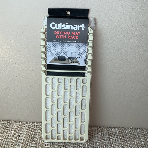 NWT Dish Drying Mat With Rack For Kitchen Counter Cuisinart - Picture 2 of 4